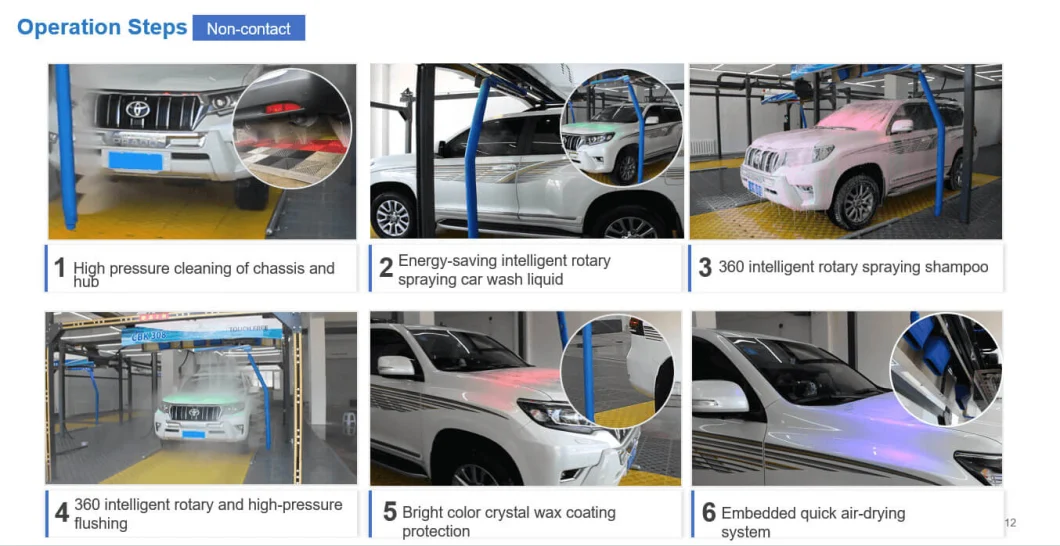 308 Touch Less Used for Industrial Car Cleaning Factory Direct Sales Automatic Wash Washing Washer Cleaning Car Machine Equipment Price