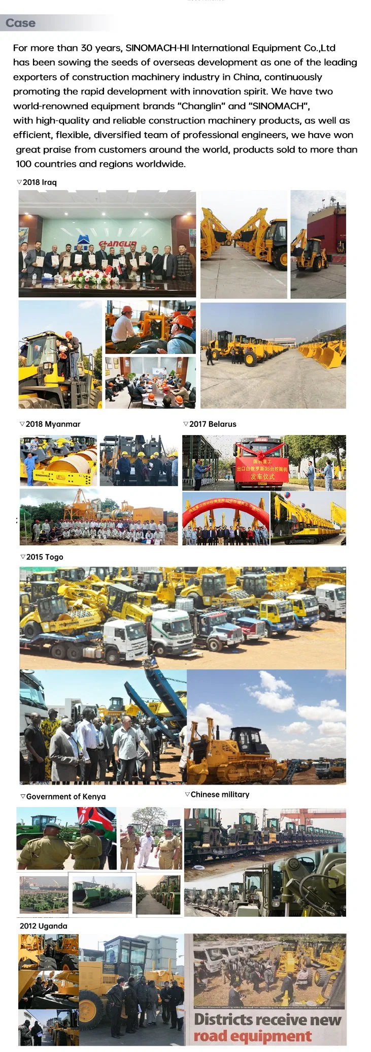 Sinomach Changlin Py190h Motor Grader Road Construction Machinery Road Construction Equipment Engine Power190HP