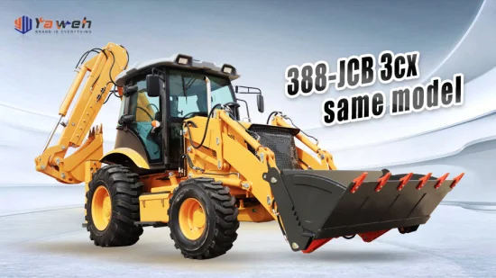 Famous Brand Yaweh 388 50HP Tractor Loader with Front End Loader and Backhoe Loader