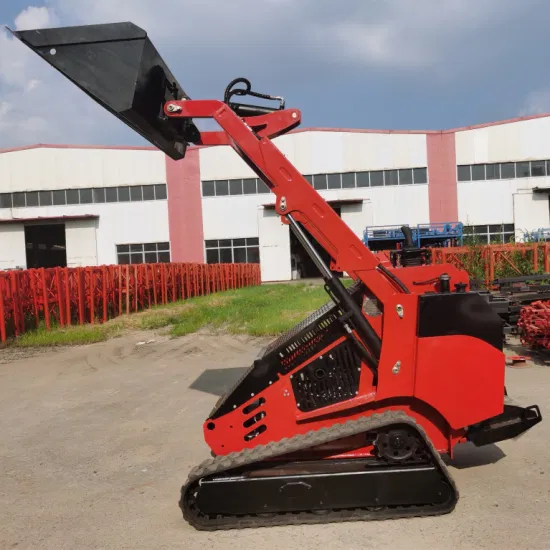 Luyue New 25HP Cheap Mini Track Skid Steer Loader with Kubota Diesel Engine