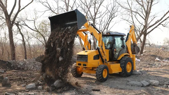 China Factory Price Small Mini 4X4 Digger Excavator Backhoe Loader